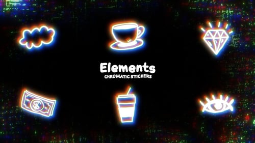 Chromatische Aufkleber von Elements