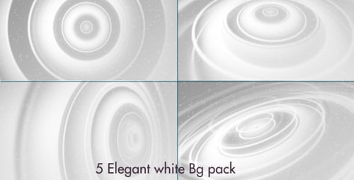 Dynamic White Swirling Concentric Circles Particle Backgrounds