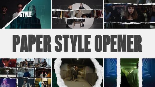 Paper Style Opener | Grunge Intro (MOGRT)