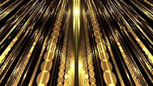 Golden Light Rays Stage Celebration Background Animation