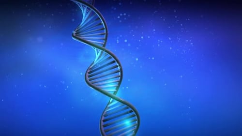 Animated Rotating DNA Helix for Science and Medical Projects