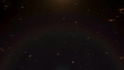 Golden Space Meditation Stars Motion Loop Background
