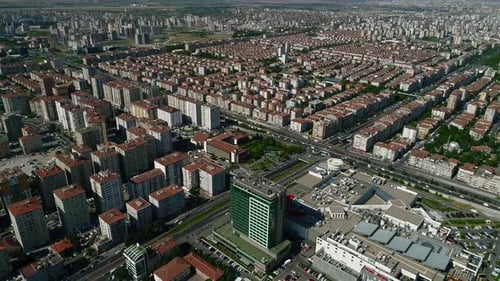 City Buildings Aerial View