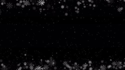 Snowy Frame Loop 4k
