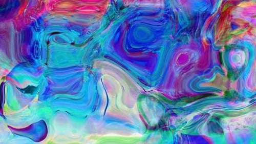 Vibrant Abstract Fluid Color Swirl Background Loop