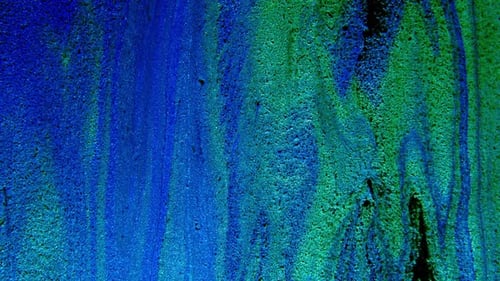Abstract Ink Painting Blue and Azure Background
