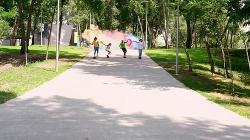 Skaters at the skatepark