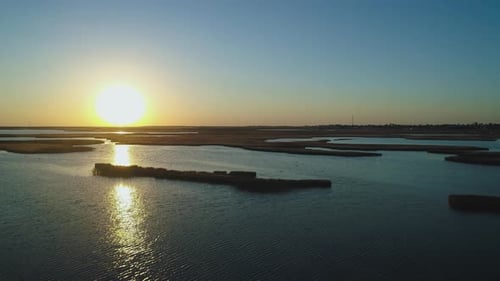Unusual Islands on a Beautiful Lake