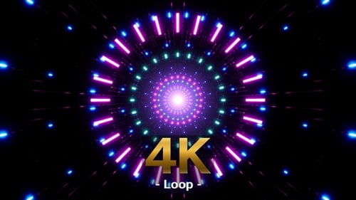 Boucle DJ à faisceau de néon rétro