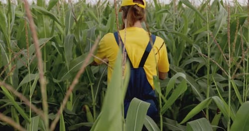 A Farmer in a Corn Field