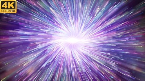 Abstract Energy Burst Light Trails Particle Animation