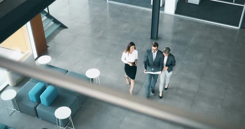 Picture of Architects Talking About Project in Hall