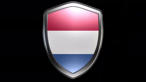 Netherlands Emblem Transition with Alpha Channel - 4K Resolution