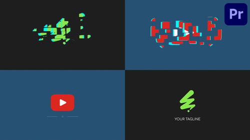 Block Logo Reveal for Premiere Pro