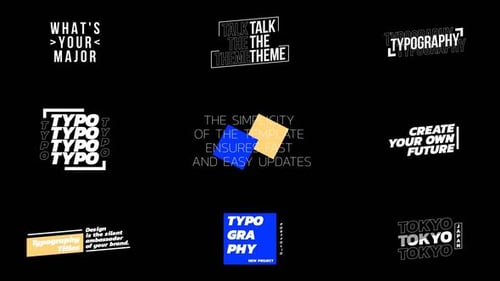 Typography Titles | MOGRT