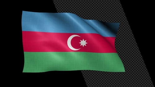 Aserbaidschan-Flagge