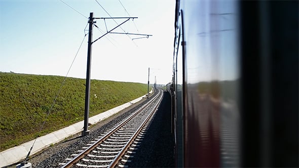 Electric Train Running Fast, Vehicles Stock Footage ft. accelerate ...