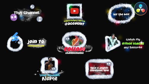 Stopmotion Christmas Snow Lower Thirds | DaVinci Resolve