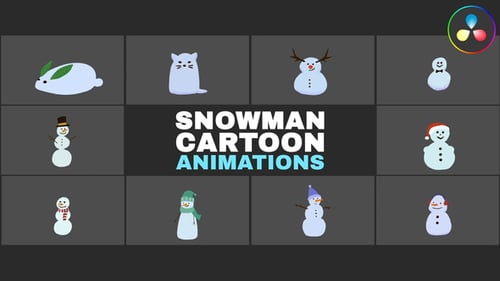 2D Flash FX Snowman Character Animation Toolkit