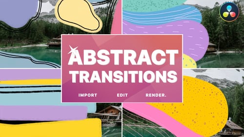 Abstract Colorful Seamless Transitions | DaVinci Resolve