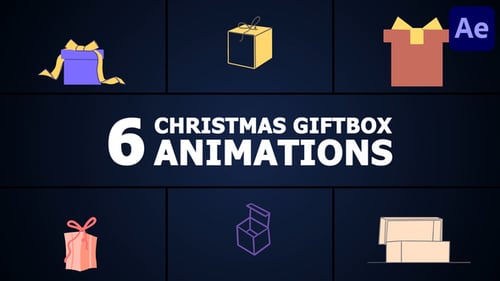 Christmas Giftbox Animations | After Effects