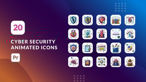 Cyber Security Animated Icons | After Effects