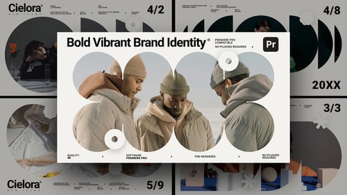 Bold Vibrant Brand Identity for Premiere Pro