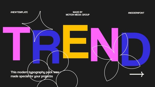 Bright Typography Intro
