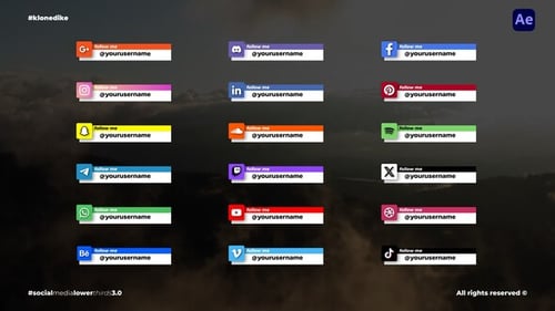 Dynamic Social Media Lower Thirds for Profile Promotion