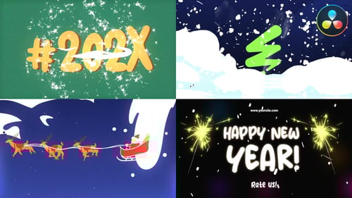 Christmas Snow Logo for DaVinci Resolve