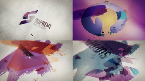 Brush Strokes Unveil Logo