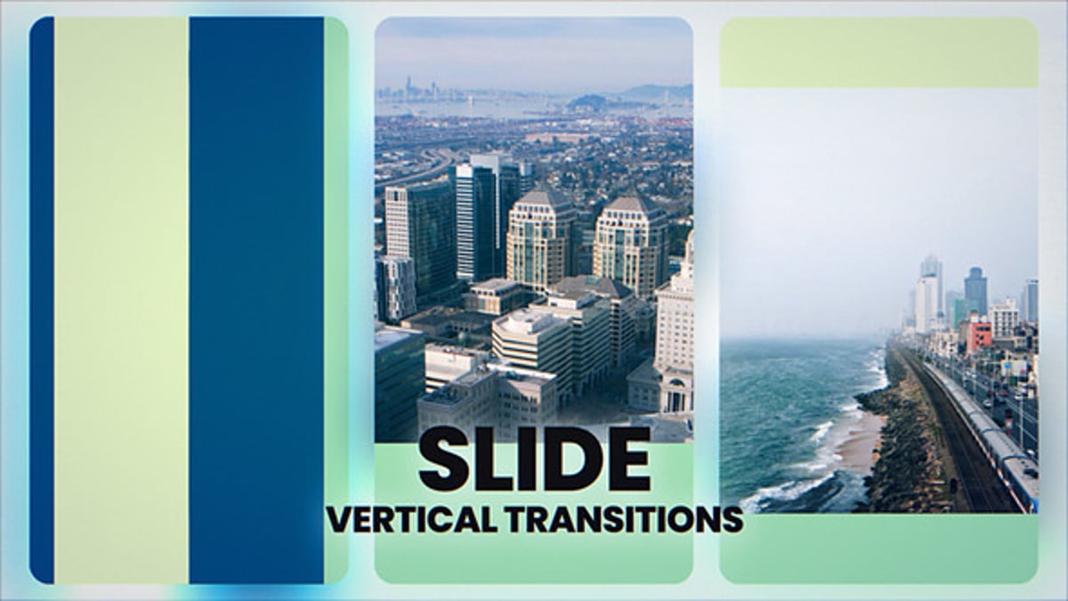 Clean Vertical Slide Transitions Pack, Elements ft. photo slide & photo ...