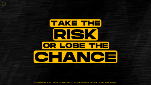 Dynamic Box Title Motion Graphics for Impactful Messages