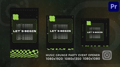 Vertical Music Grunge Party | Urban Event Club Instagram Opener