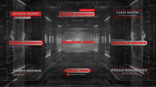 Moderne DaVinci Resolve-Vorlage für Unterer Drittel.