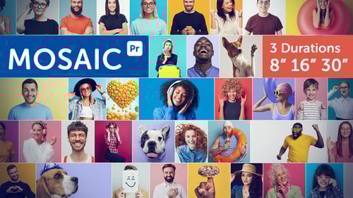 Mosaic Logo Opener for Premiere Pro