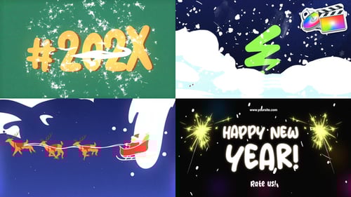 Christmas Snow Logo for FCPX