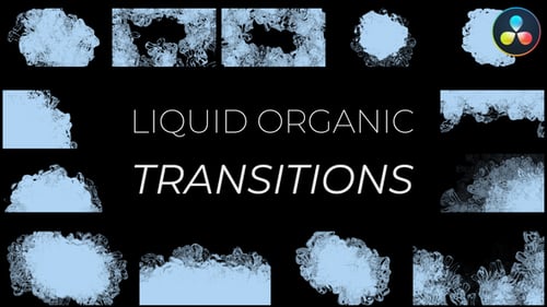 Liquid Organic Transitions for DaVinci Resolve