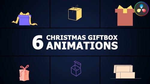 Christmas Giftbox Animations | DaVinci Resolve