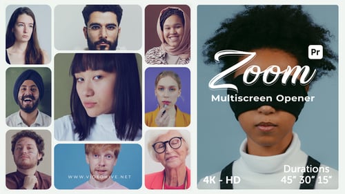 Zoom Multiscreen Opener for Premiere Pro
