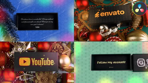 Stop Motion Xmas Gift Boxes for DaVinci Resolve
