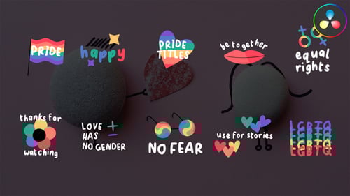 Pride Titles for DaVinci Resolve