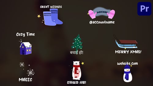 Christmas Winter Animations for Premiere Pro