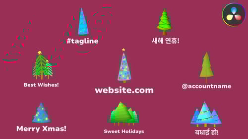 Christmas Tree Animations for DaVinci Resolve