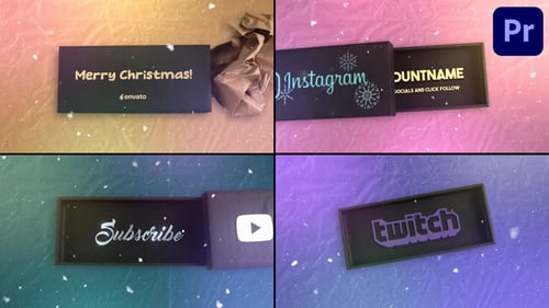 New Year Gift Box Logo for Premiere Pro