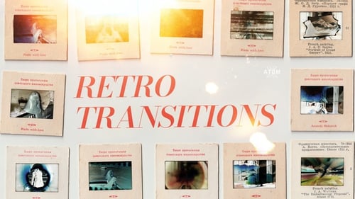 Retro Video Transitions with Vintage Film and Grunge Effects