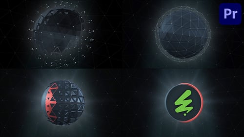 Bola futurista de alta tecnología para Premiere Pro