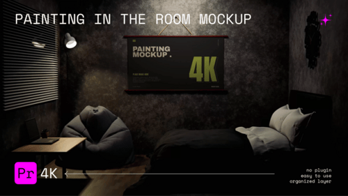 Painting in The Room Mockup