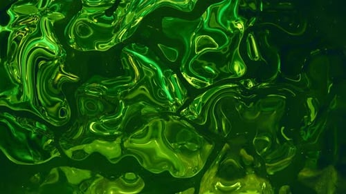 Dynamic Green Fluid Organic Motion Background