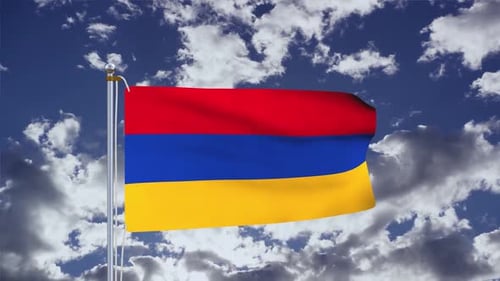 Armenia Flag Waving